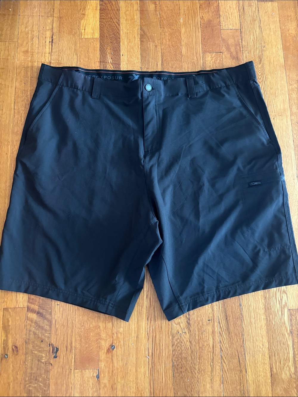 ZeroXposur Men's Black Athletic Shorts